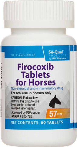 Firocoxib Tablets for Horses 57 mg, 60 count - You must be a verified client of Axel F. Sondhof, DVM, or his associates to purchase this item