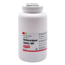 Methocarbamol 500mg Tablets (Select size of 100 tablets or 500 tablets) - Rx item for clients only