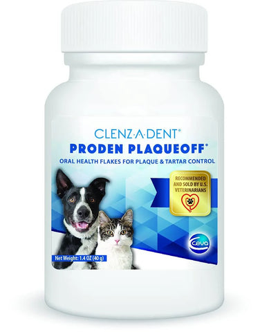 Clenz-a-dent Plaqueoff Food Additive, 40gm Powder