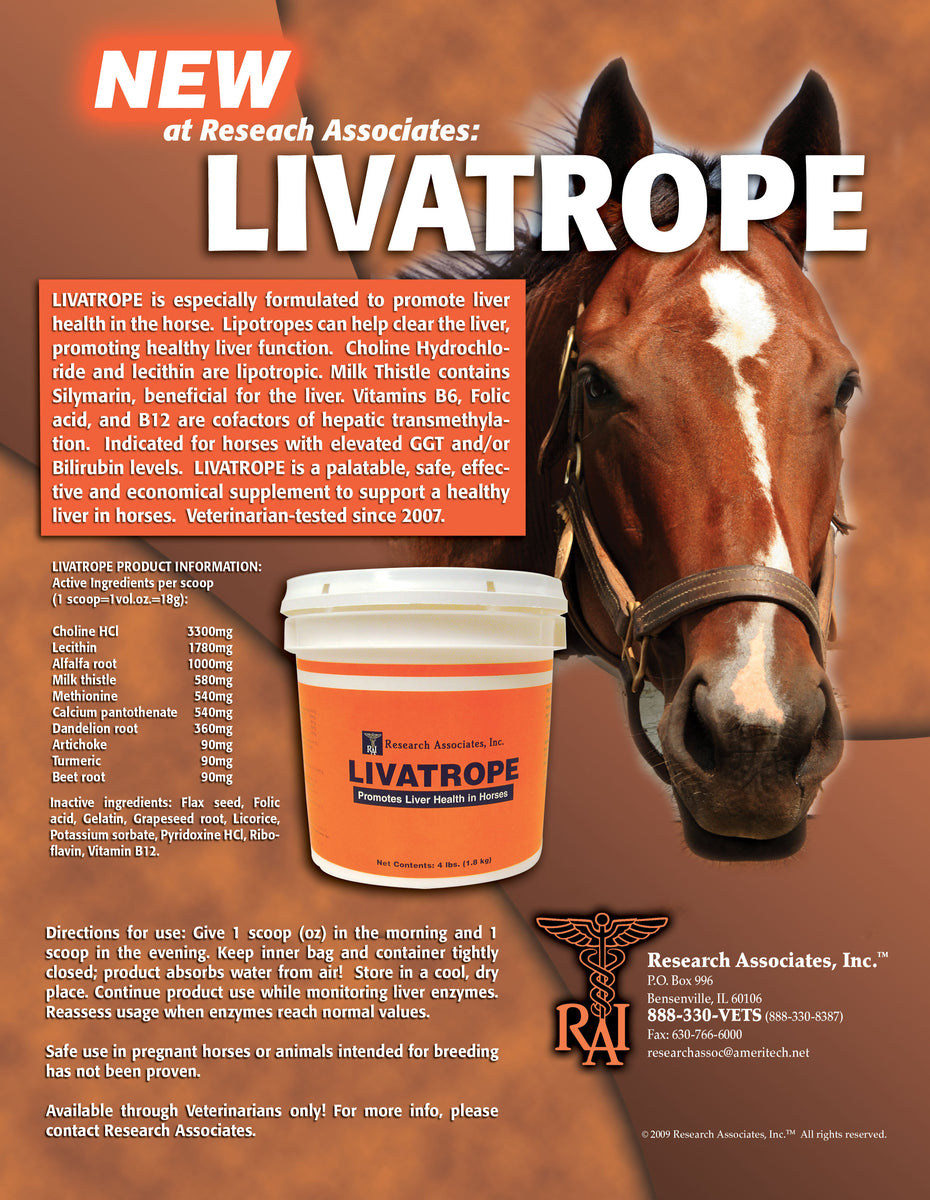 Livatrope Powder for Horses – Saratoga Horse Rx